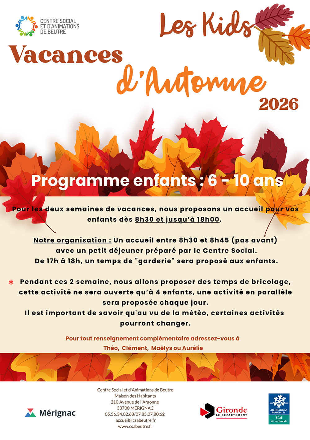 Programme Enfants Ete