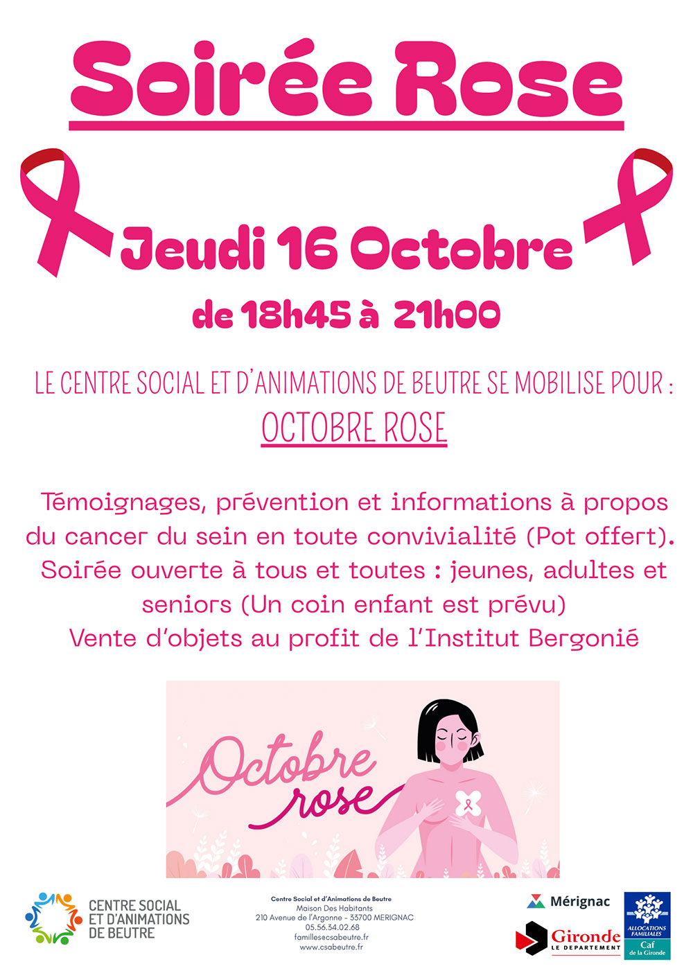 16/10/25 Soirée Octobre Rose