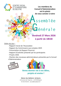 27/03/26 - Assemblée Générale AGO